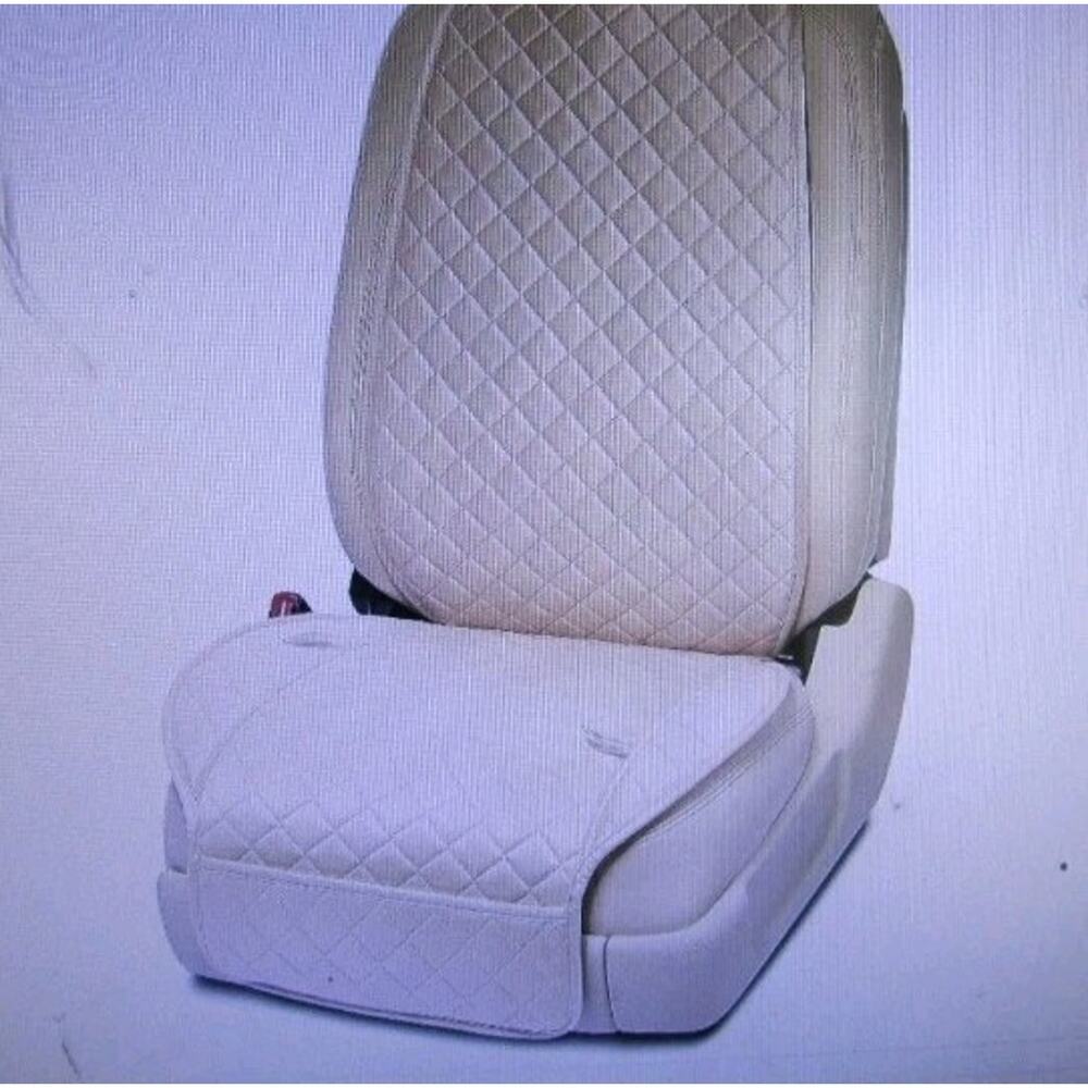 Beige Car Seat Cover Deluxe Soft & Breathable Front Premium Cover - Picture 6 of 6